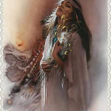 Схема вышивки «Она»