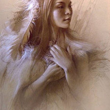 Схема вышивки «Она»