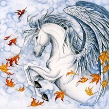 Схема вышивки «пегас»