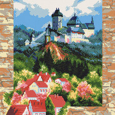 Схема вышивки «Замок»