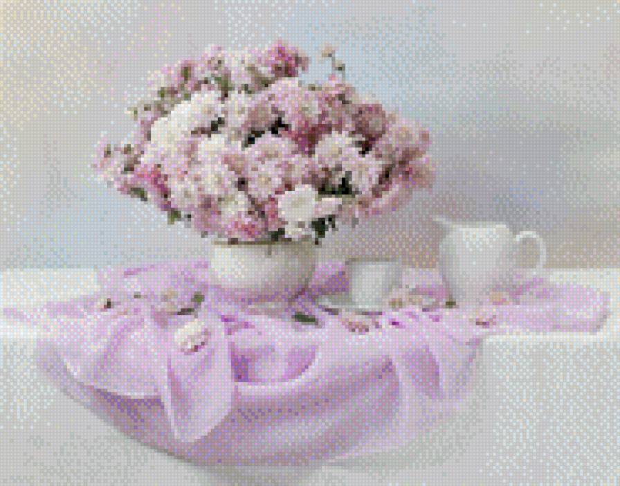 Розовый натюрморт - предпросмотр