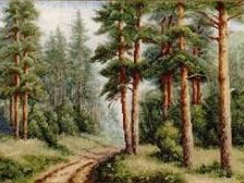 Схема вышивки «Лес1»