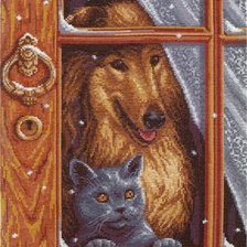 Схема вышивки «друзя»