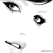 Схема вышивки «Девушка»