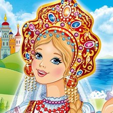 Схема вышивки «Русская красавица»