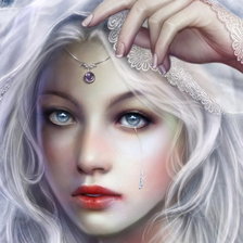 Схема вышивки «Fantasy Girl Tears»