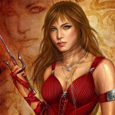 Схема вышивки «принцесса-воин»