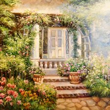 Схема вышивки «в летнем саду»