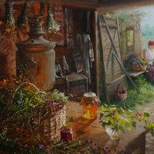 Схема вышивки «в деревне»