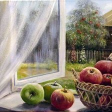 Схема вышивки «август»