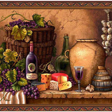 Схема вышивки «винный натюрморт»