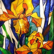 Схема вышивки «Витраж»