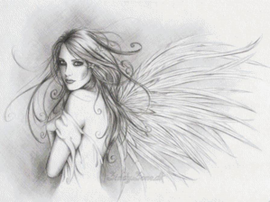 ангел - красота, картина, фентази, ангел - предпросмотр