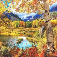 Схема вышивки «Златна есен»