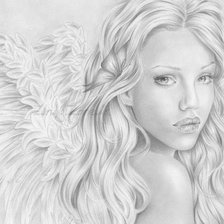 Схема вышивки «ангел»