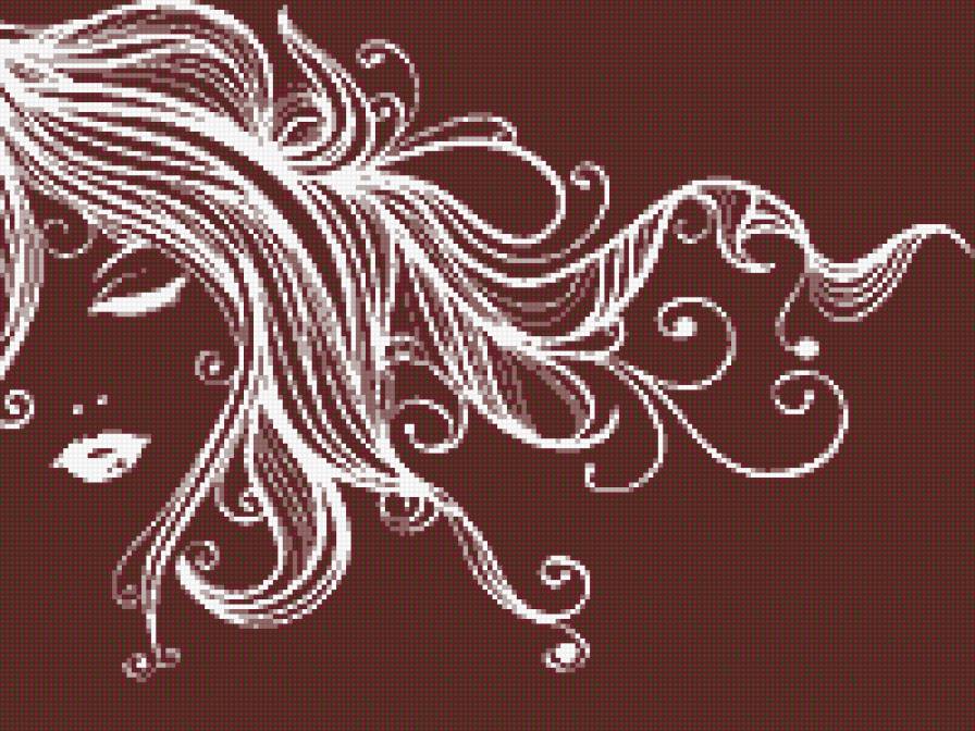 девушка монохром - девушка, монохром, лицо - предпросмотр