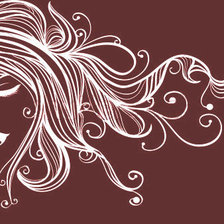 Схема вышивки «девушка монохром»