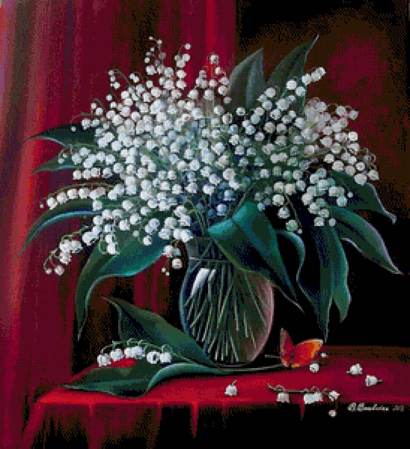 ландыши - картина - предпросмотр