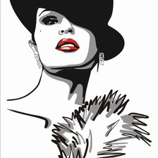 Схема вышивки «Девушка»