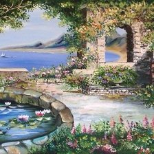 Схема вышивки «Пейзаж»