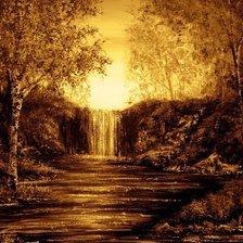 Схема вышивки «Пейзаж»