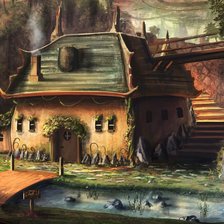 Схема вышивки «Домик»