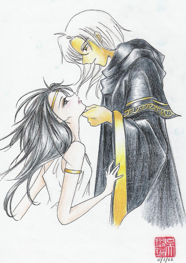 Raistlin & Crysania - dragonlance, raistlin, crysania - оригинал