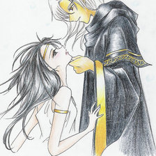 Схема вышивки «Raistlin & Crysania»