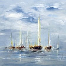 Схема вышивки «żaglówki»