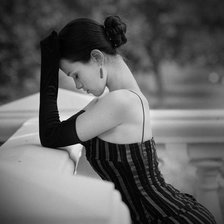 Схема вышивки «Черно-белое фото»