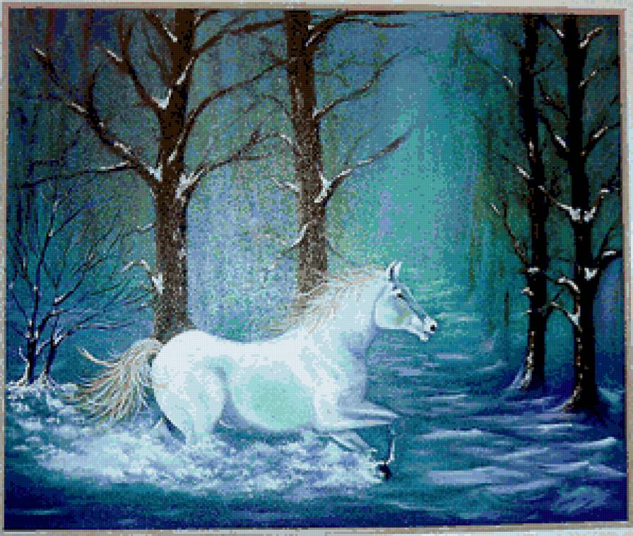 зимние скачки - лошадь, зима - предпросмотр