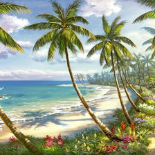 Схема вышивки «морской пейзаж»