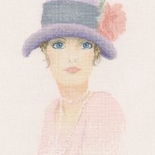 Схема вышивки «леди»
