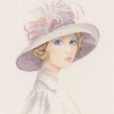 Схема вышивки «леди»