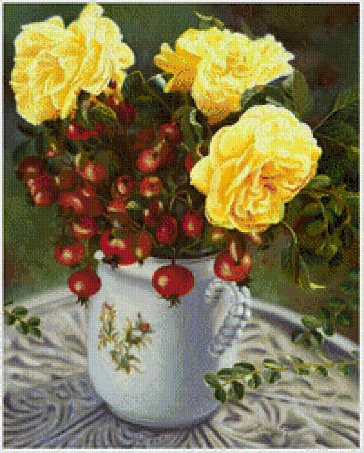 цветы и фрукты - предпросмотр