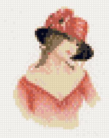 леди - вышивка - предпросмотр