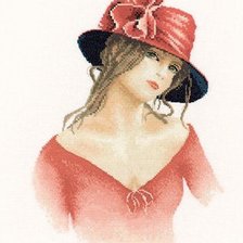 Схема вышивки «леди»