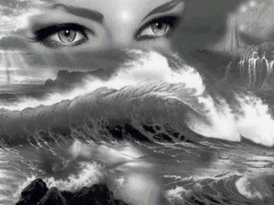 Глаза-мираж - глаза, картина, фентази, красота - предпросмотр