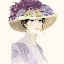 Схема вышивки «леди»