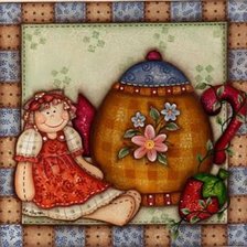 Схема вышивки «картинка на кухню»