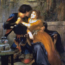 Схема вышивки «Charles Edward Halle - Paolo and Francesca»