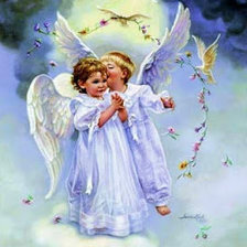 Схема вышивки «Два ангела»