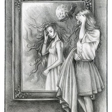 Схема вышивки «отражение»