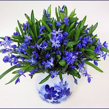 Схема вышивки «фиалки»