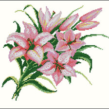 Схема вышивки «ЛИЛИИ»