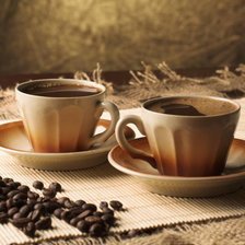 Схема вышивки «кофе»