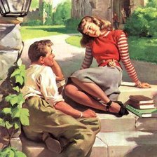 Схема вышивки «ретро»