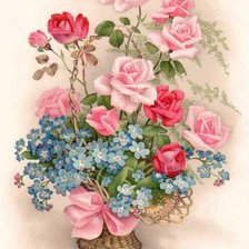 Схема вышивки «цветы»