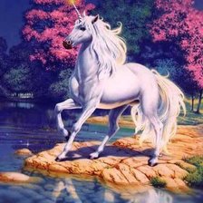 Схема вышивки «единорог»