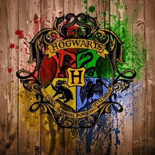 Схема вышивки «герб хогвартса»